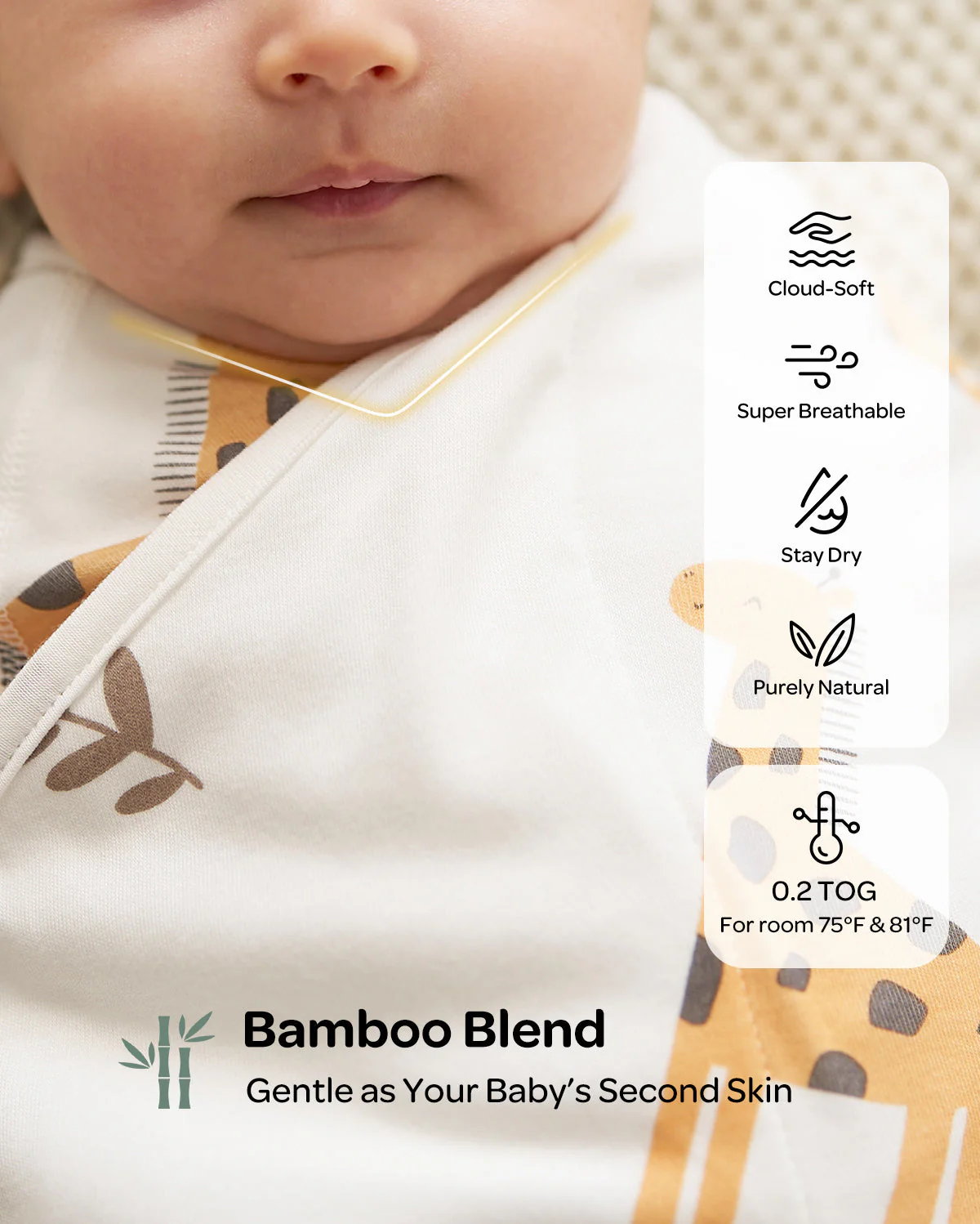 Baby-Care Bundle: Smart & Portable Sound Machine & Easy Swaddle Wrap - Image 26
