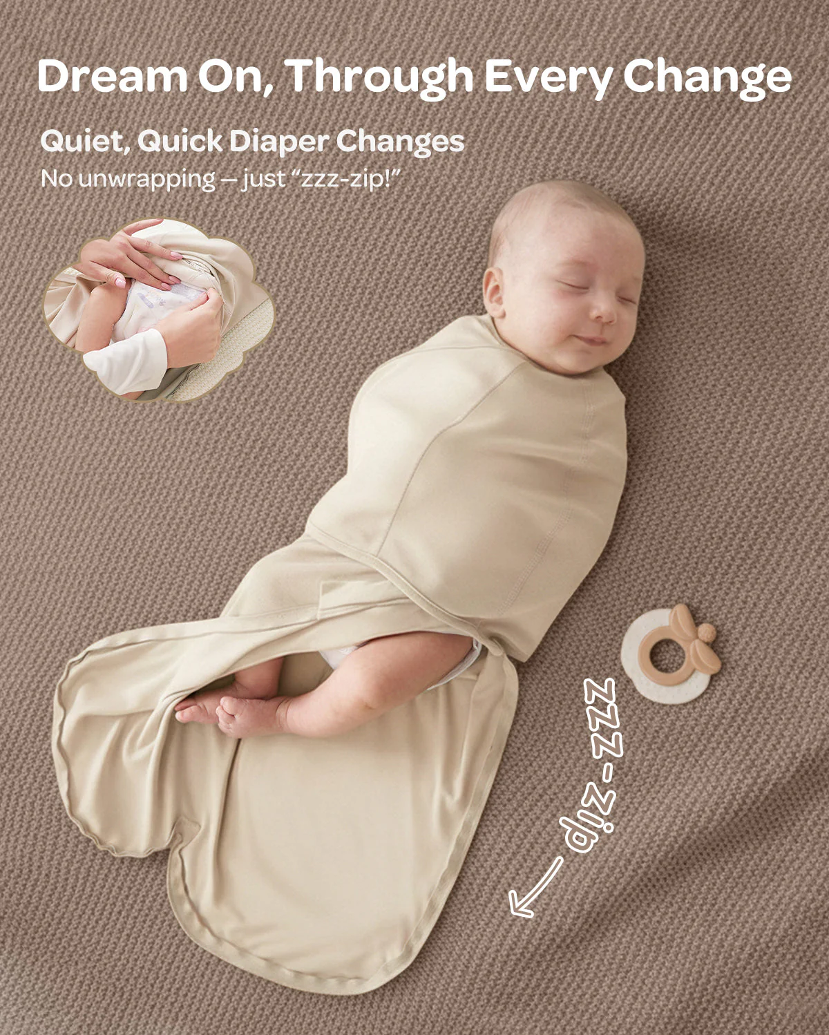 Baby-Care Bundle: Smart & Portable Sound Machine & Easy Swaddle Wrap - Image 35