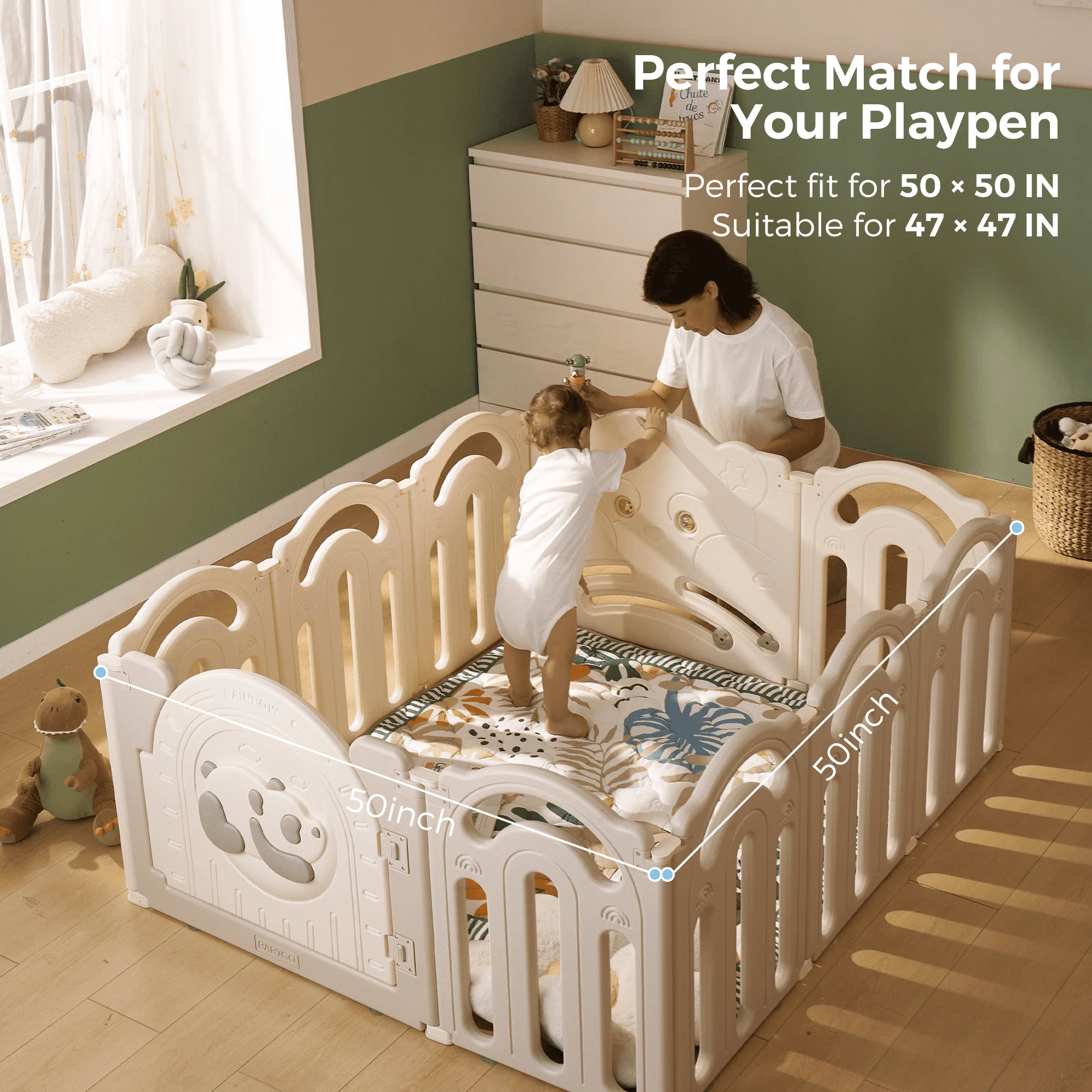 Baby Portable Playmat - Green Forest - Image 4