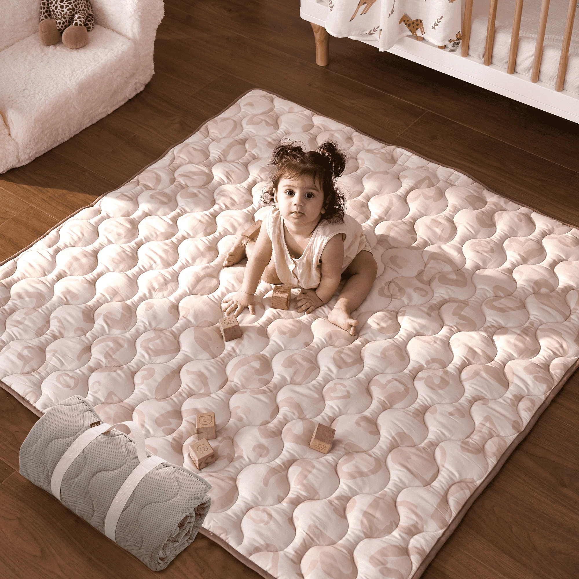 Baby Portable Playmat - Leopard Brown - Image 13