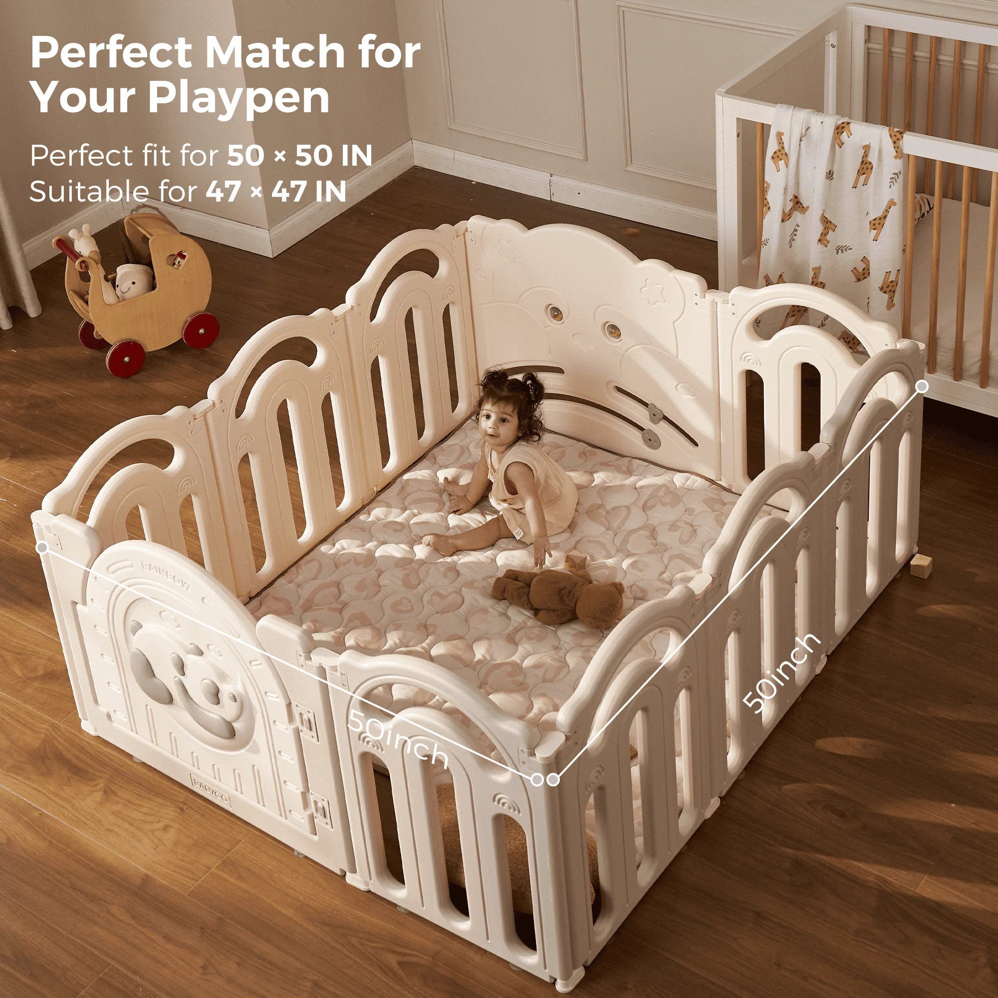 Baby Portable Playmat - Leopard Brown - Image 6