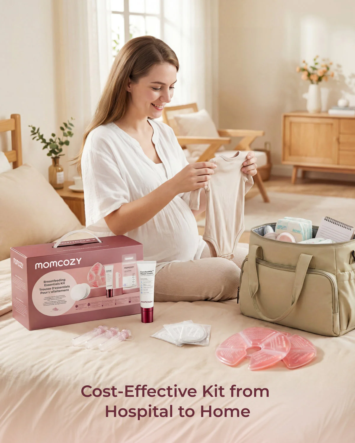 Momcozy Breastfeeding Essentials & Postpartum Kit (73 Pieces) - Image 6