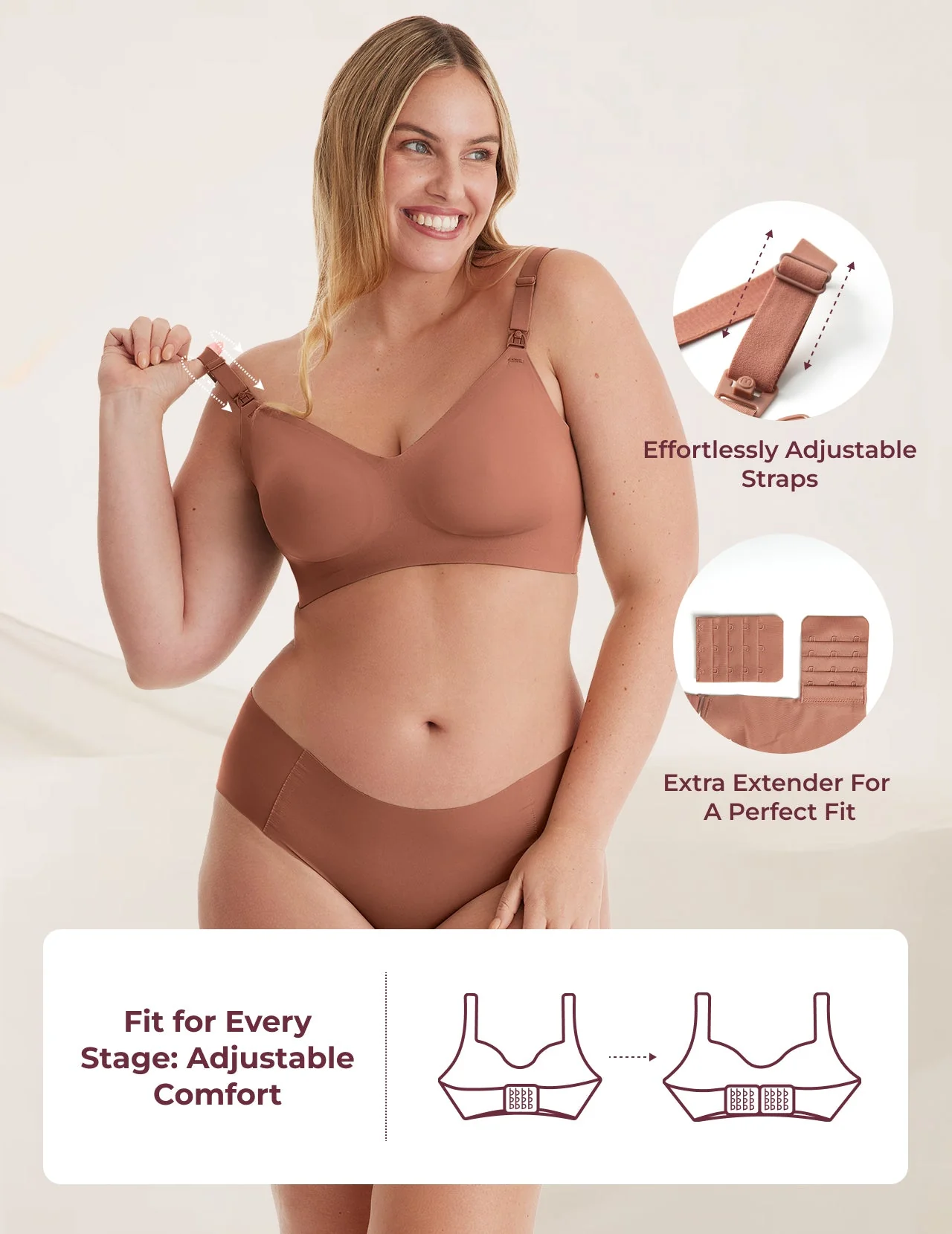 Ultra Soft Seamless Nursing Bra YN21 - Image 59