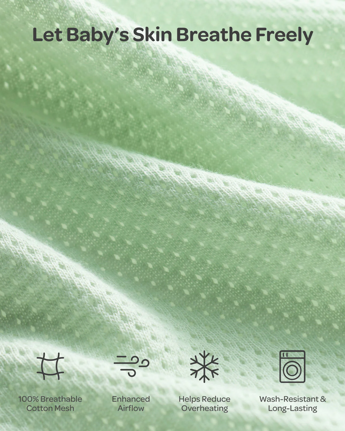 Momcozy Breathable Airflow Swaddle for 0-3M - Image 9