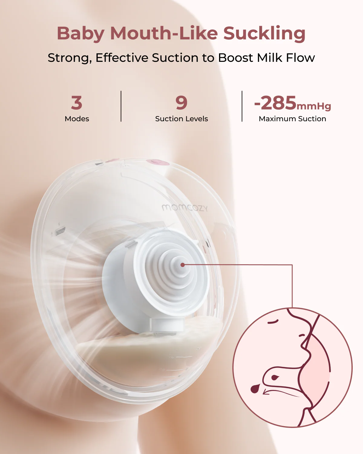 Feeding Bundle: M5 Smart Wearable Breast Pump and  120 Breastmilk Storage Bags and Nursing Bra YN21 - Image 10