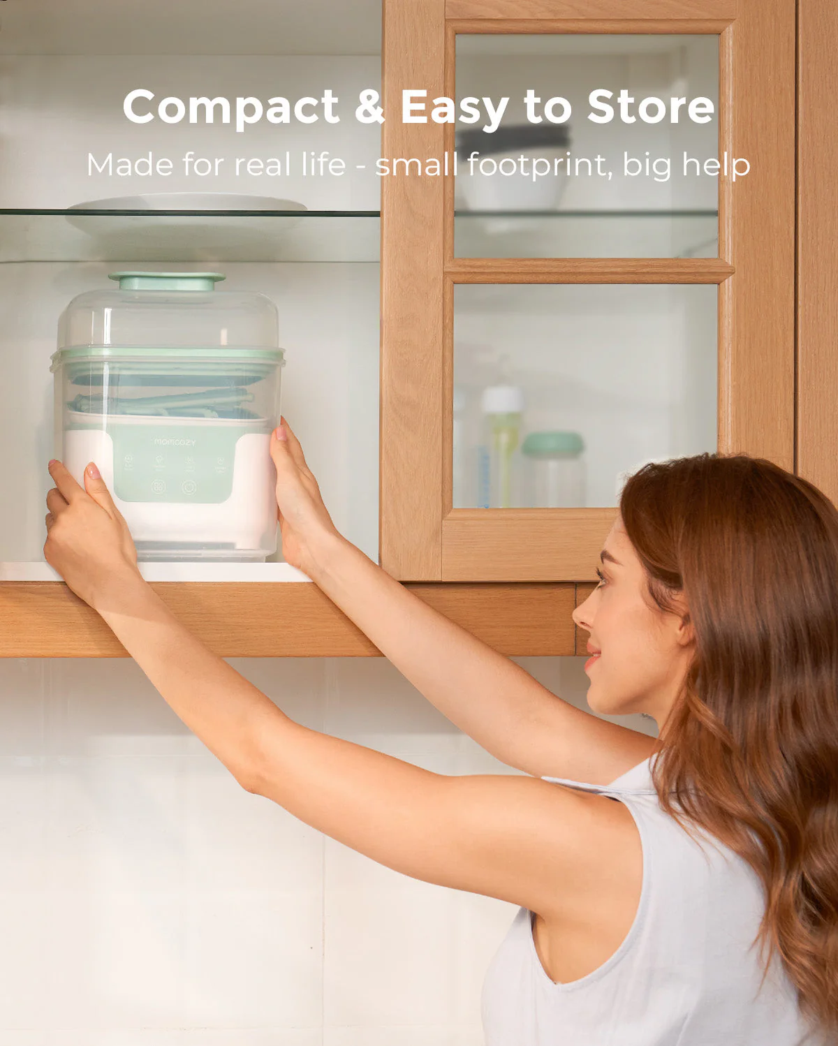 Momcozy 4 in 1 Compact Bottle Sterilizer and Dryer - Image 3