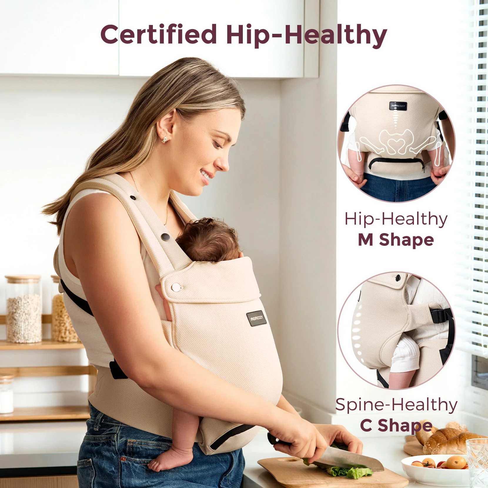 Momcozy Baby Carrier with Sunshield - Image 5