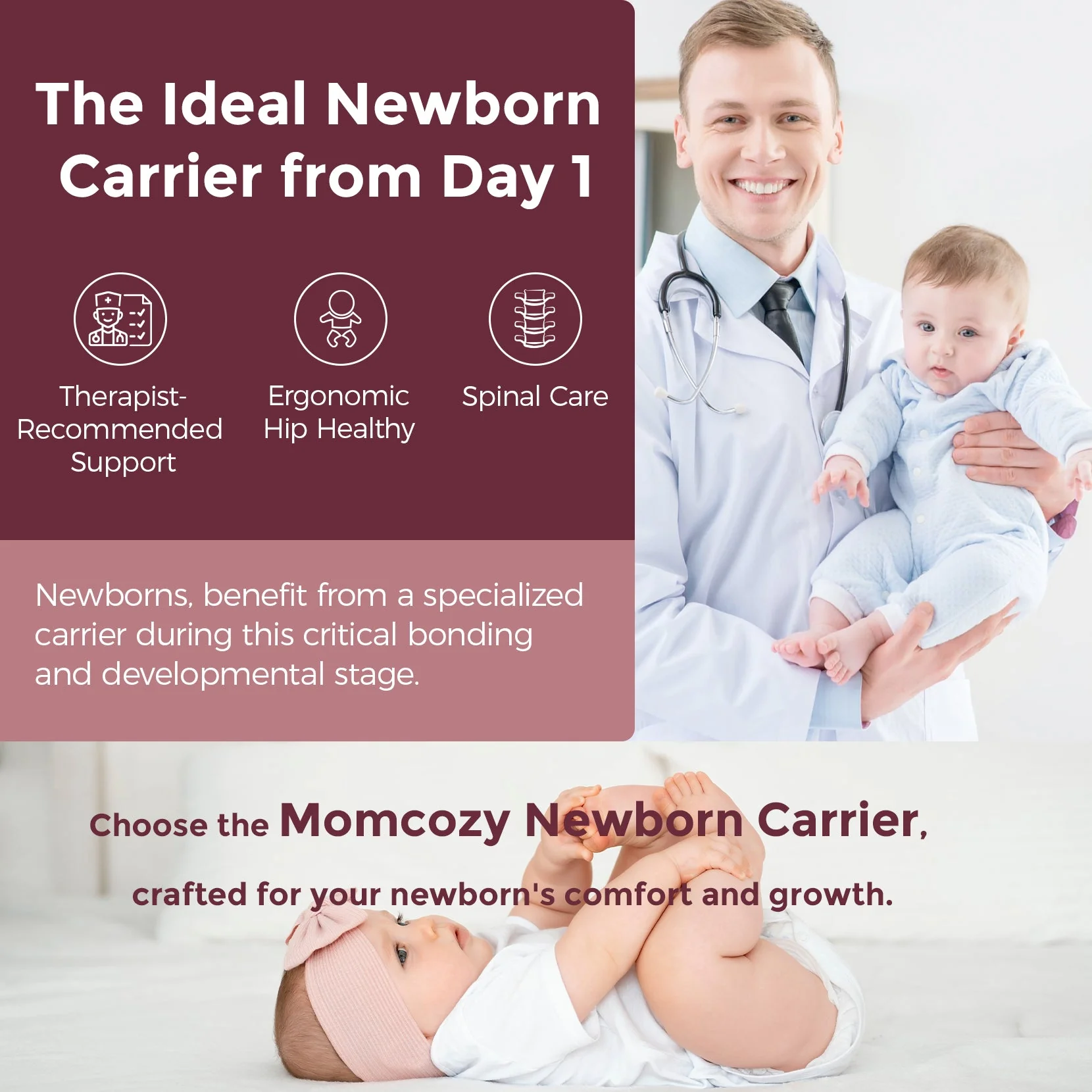 Momcozy Baby Carrier with Sunshield - Image 7