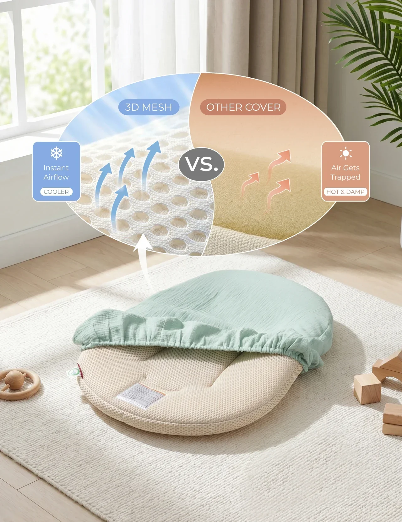 Momcozy Baby Loungers for 0-6M - Image 13