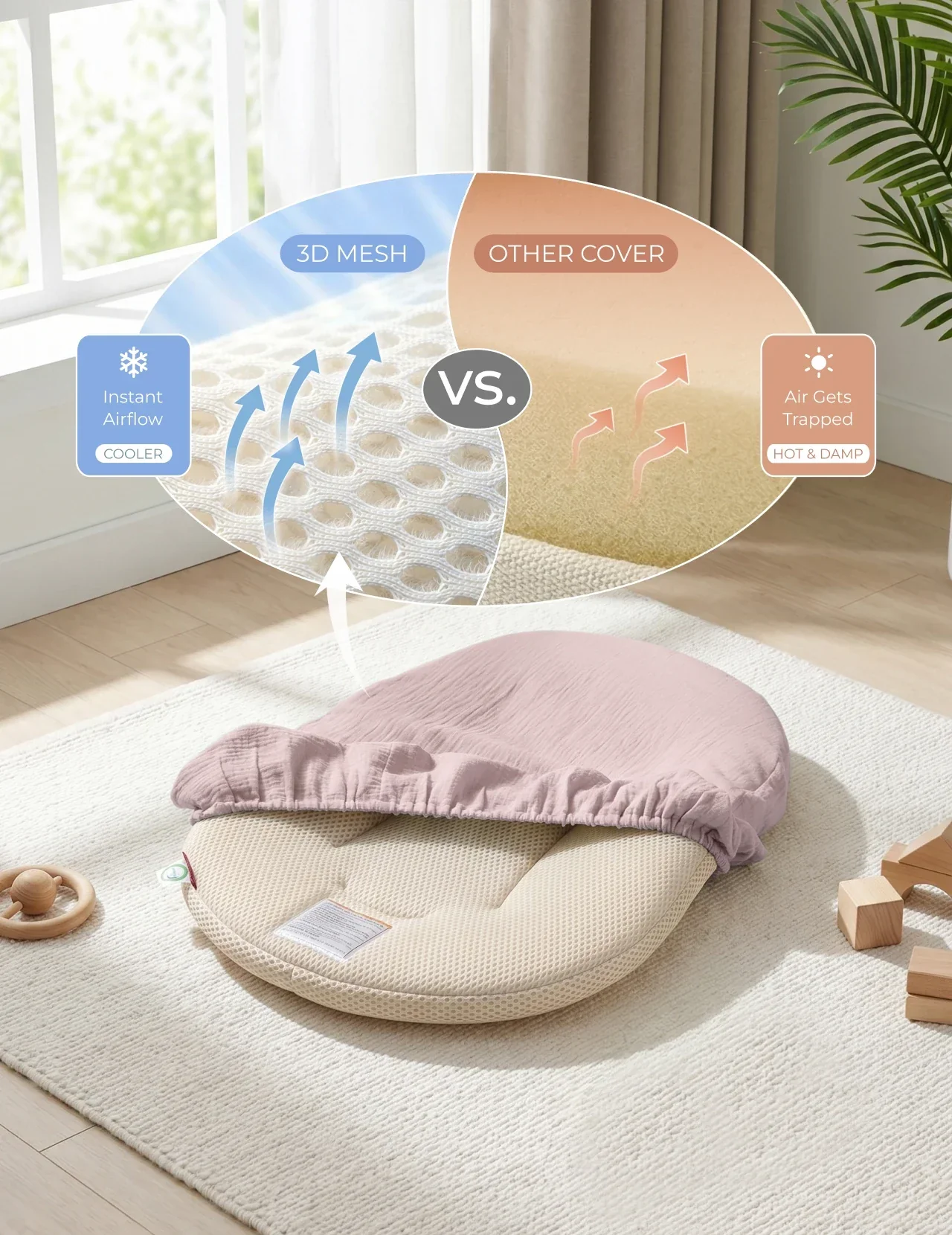 Momcozy Baby Loungers for 0-6M - Image 7