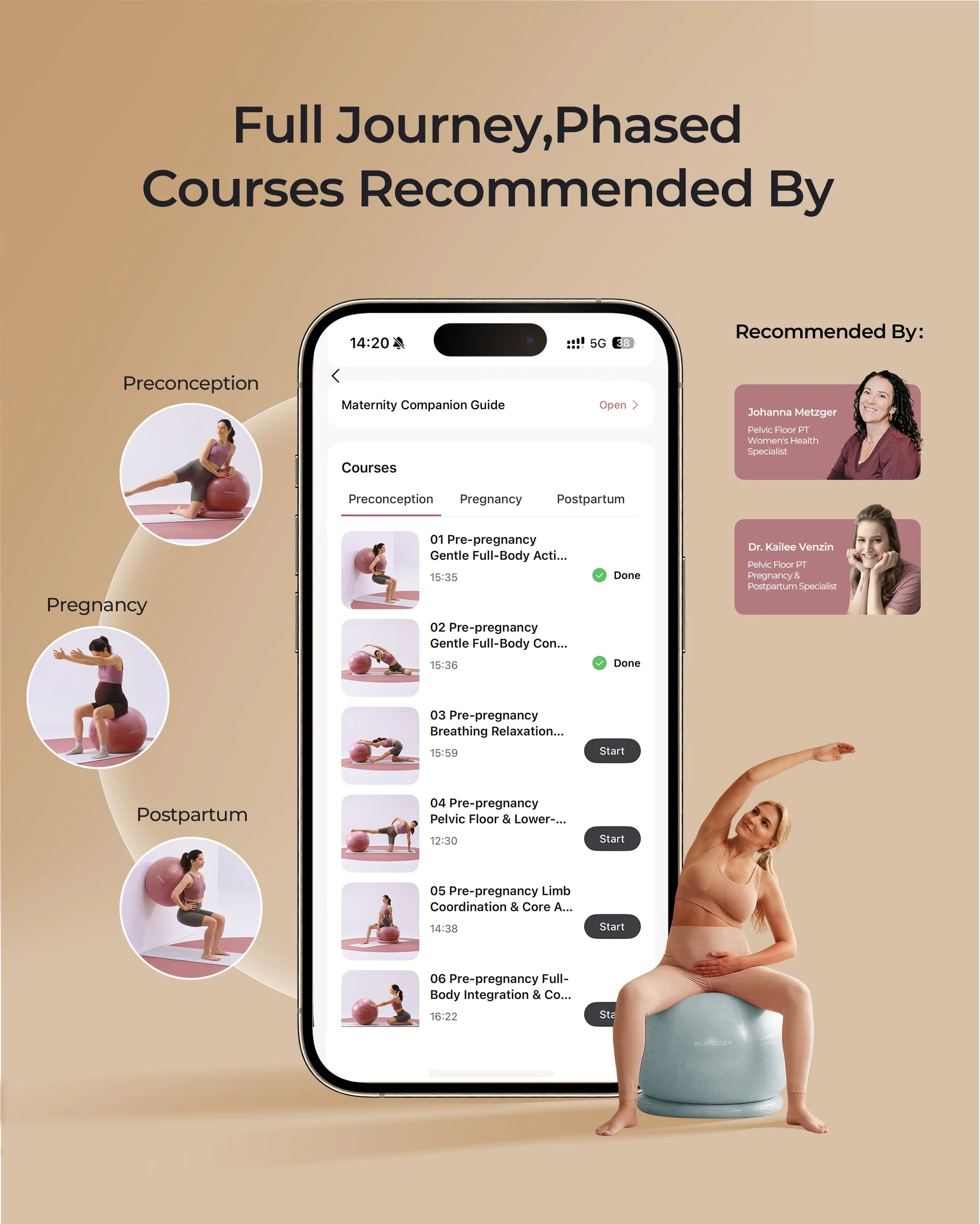 Momcozy BirthEase Pregnancy Ball Set—Maternity Exercise Ball - Image 14