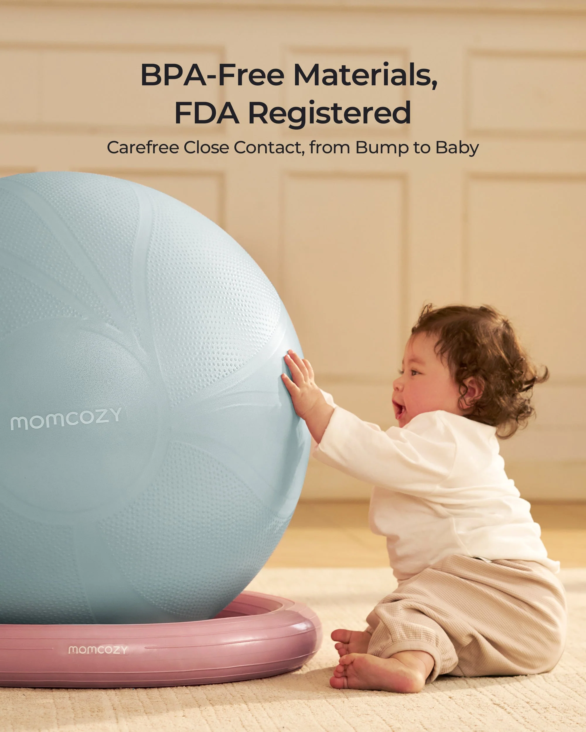 Momcozy BirthEase Pregnancy Ball Set—Maternity Exercise Ball - Image 23