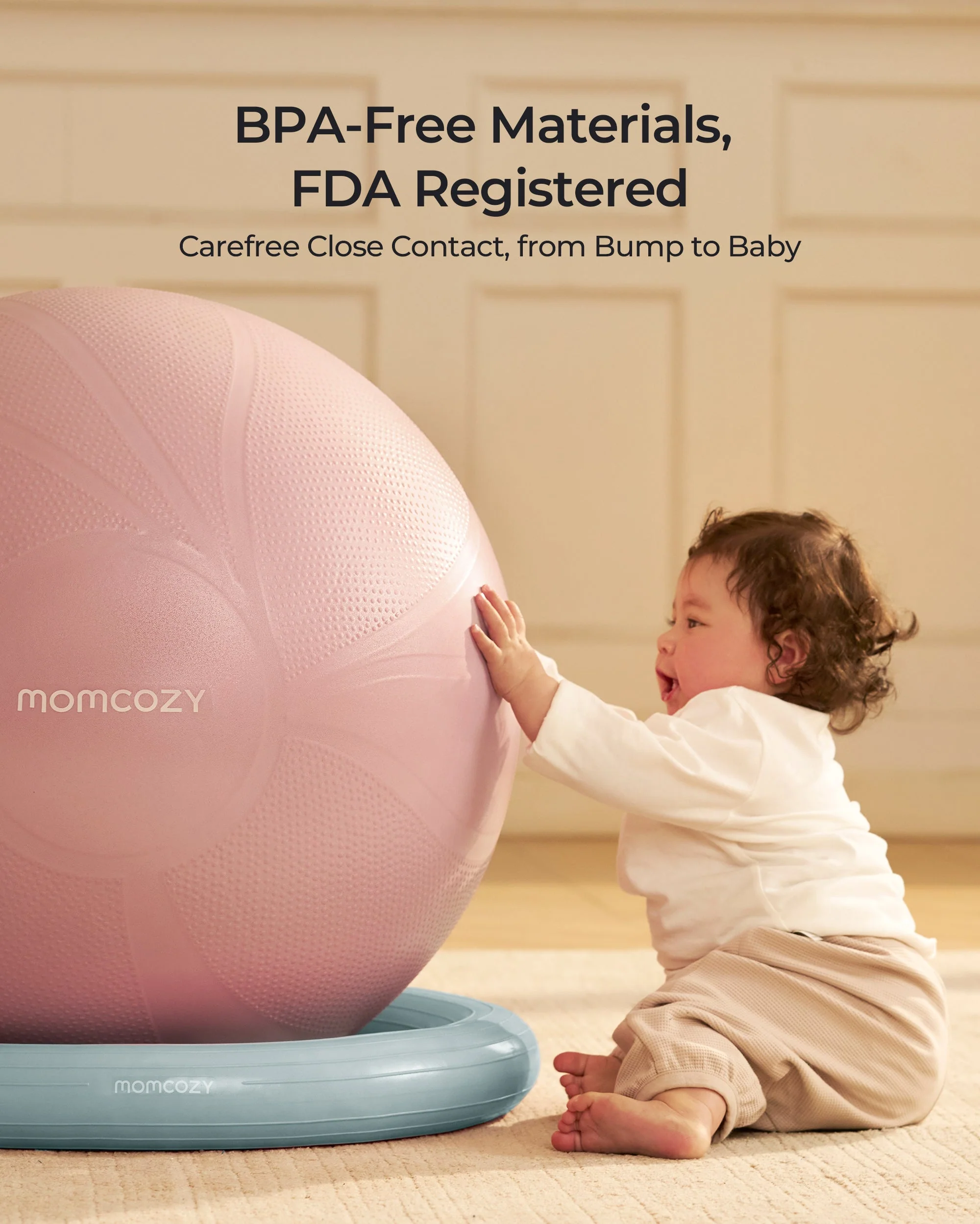Momcozy BirthEase Pregnancy Ball Set—Maternity Exercise Ball - Image 39