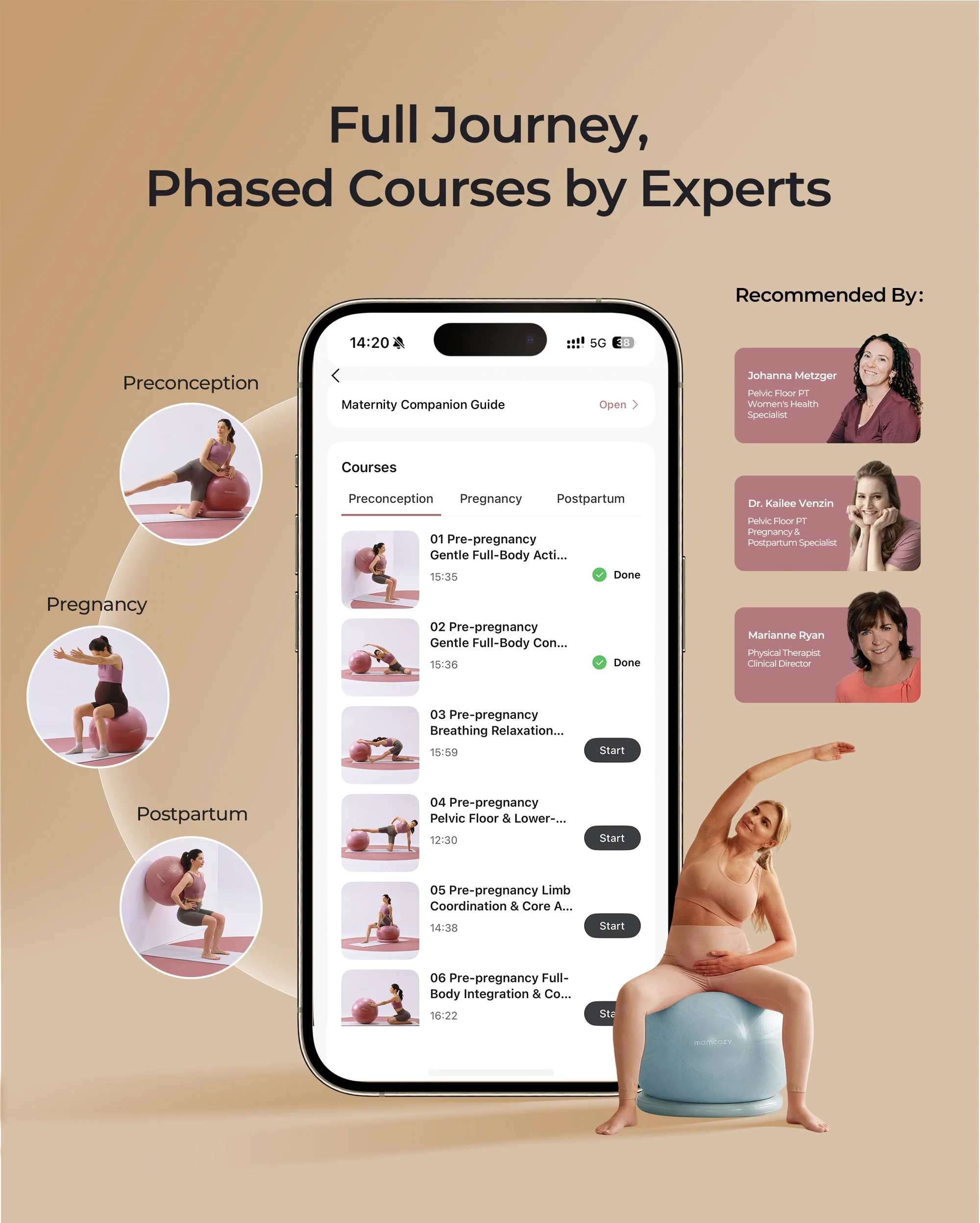 Momcozy BirthEase Pregnancy Ball Set—Maternity Exercise Ball - Image 40