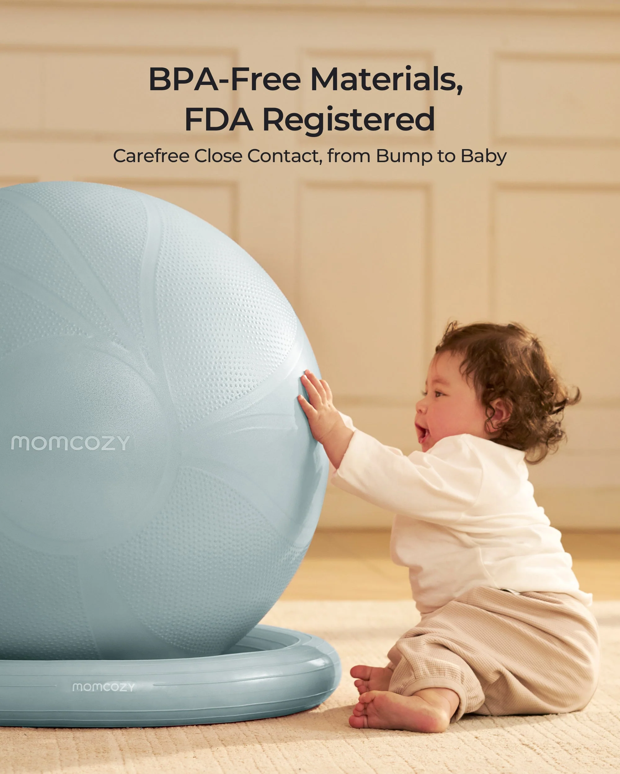 Momcozy BirthEase Pregnancy Ball Set—Maternity Exercise Ball - Image 42