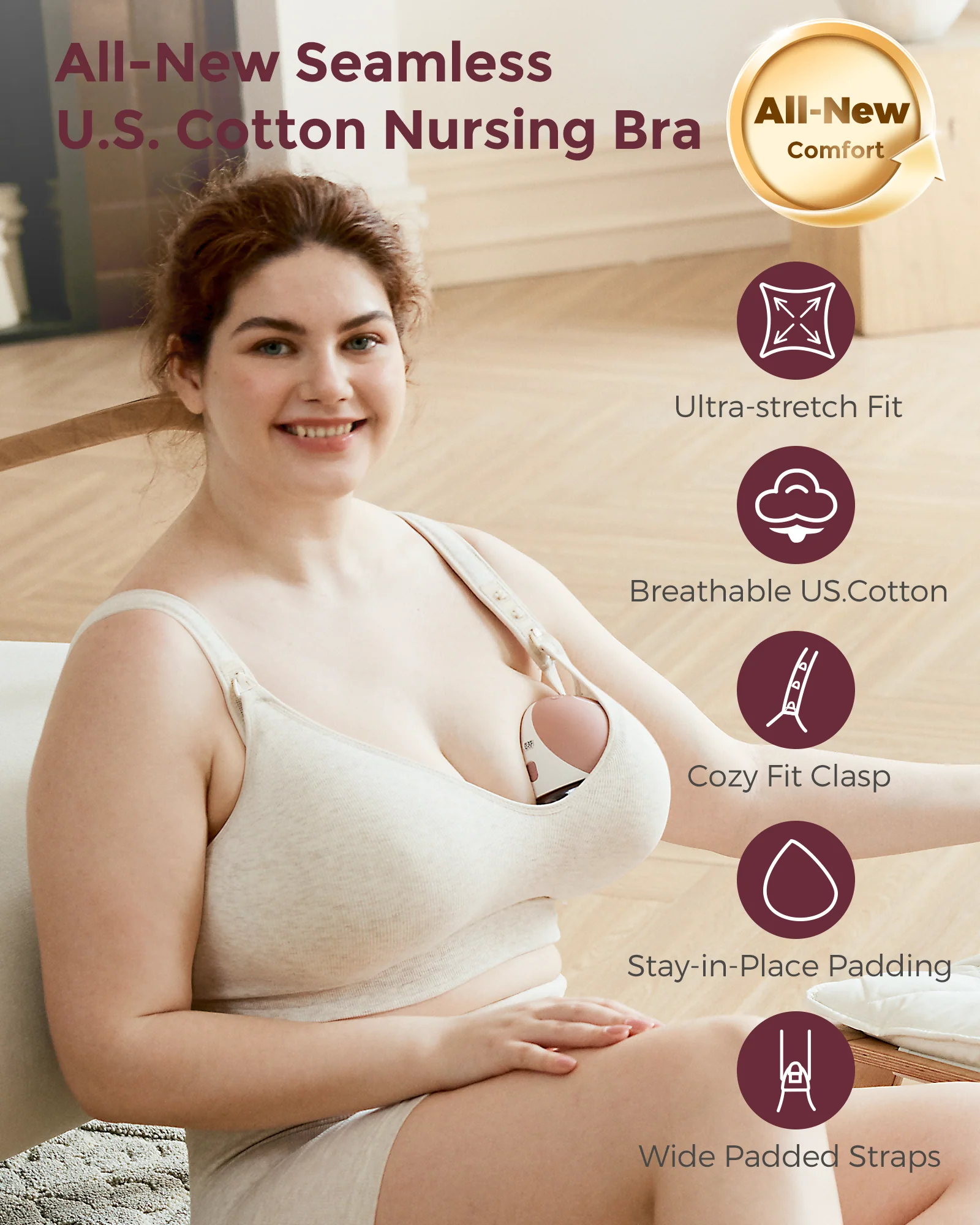 Momcozy Busty Cotton Nursing Bras - Image 10