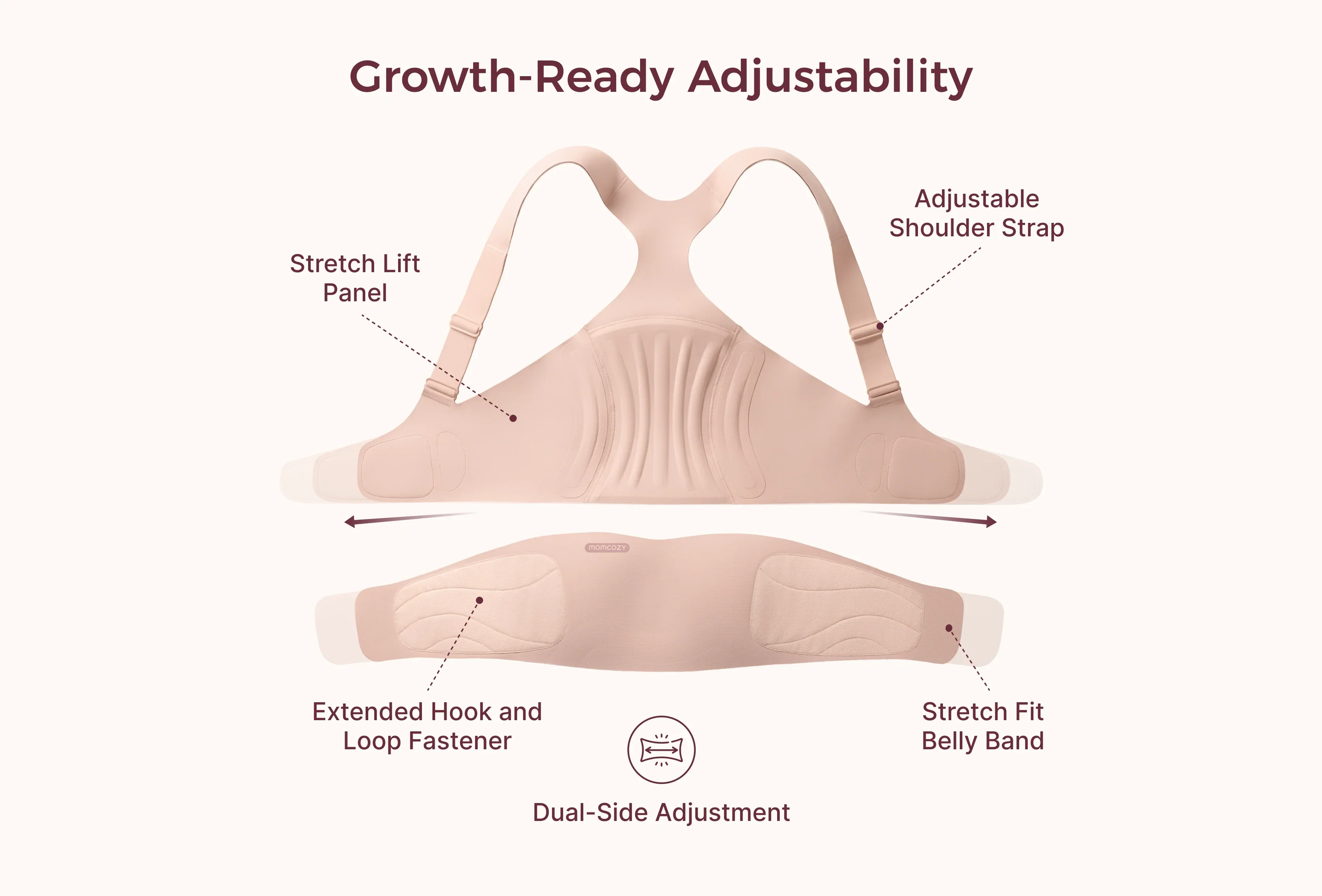 Momcozy Go As You Grow™ Maternity Belly Band - Image 3