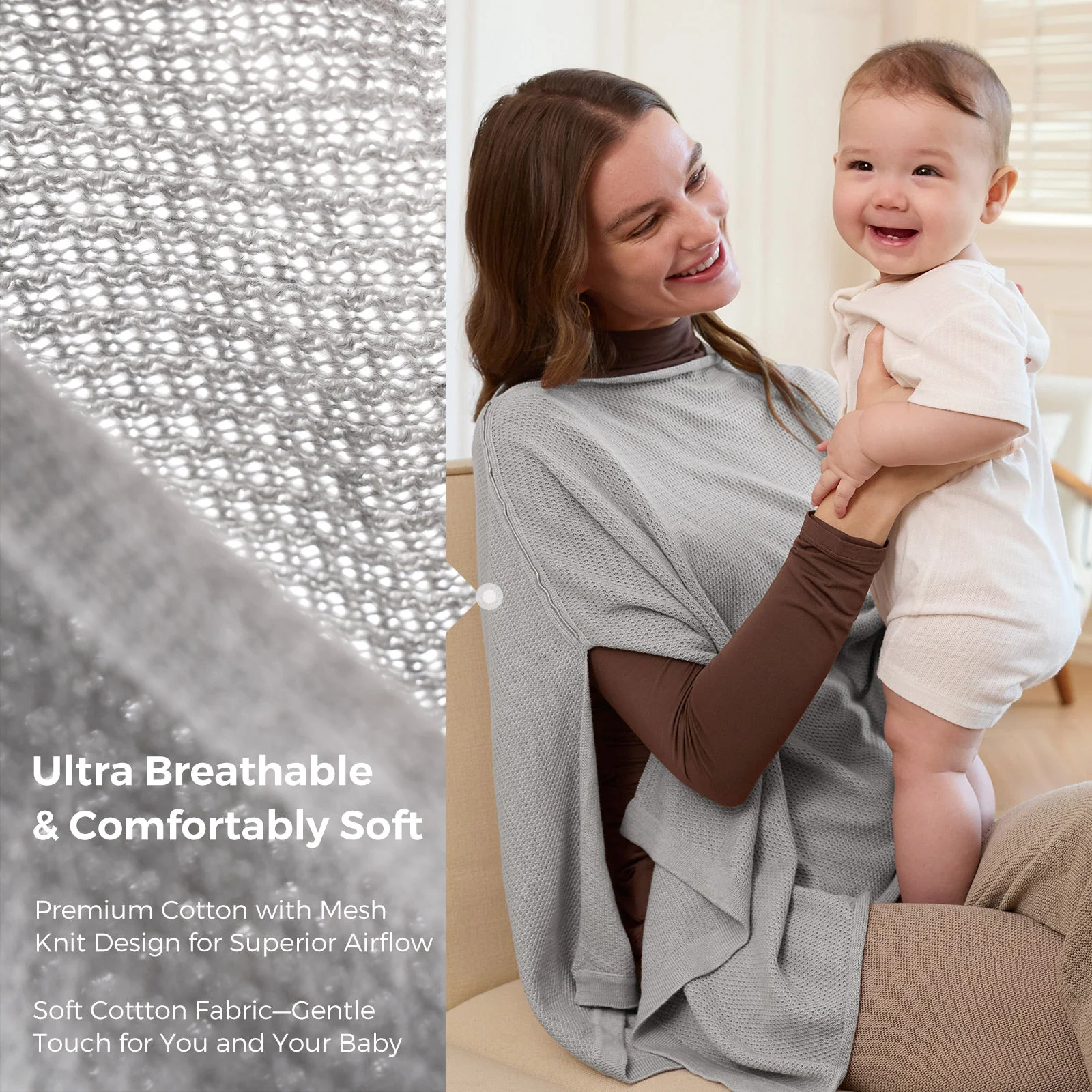 Momcozy Nursing Cover - Muti-Use Privacy Poncho - Image 23