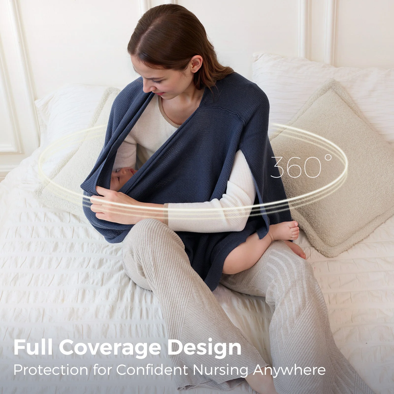 Momcozy Nursing Cover - Muti-Use Privacy Poncho - Image 29