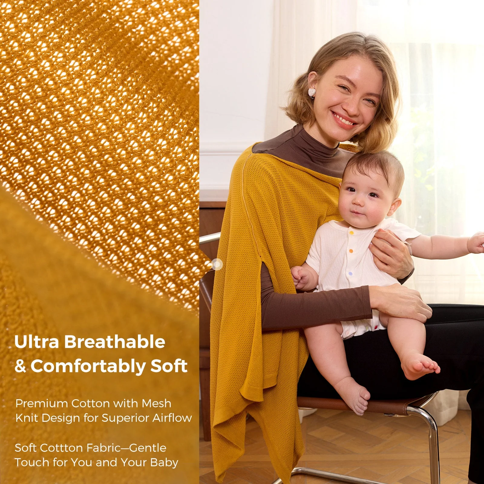 Momcozy Nursing Cover - Muti-Use Privacy Poncho - Image 4