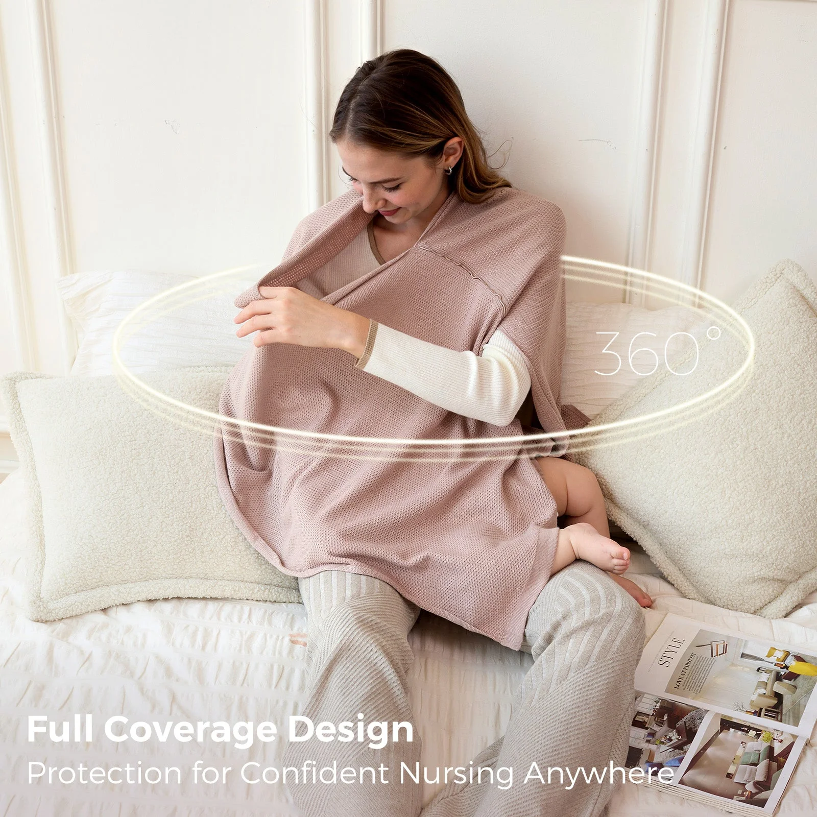 Momcozy Nursing Cover - Muti-Use Privacy Poncho - Image 41