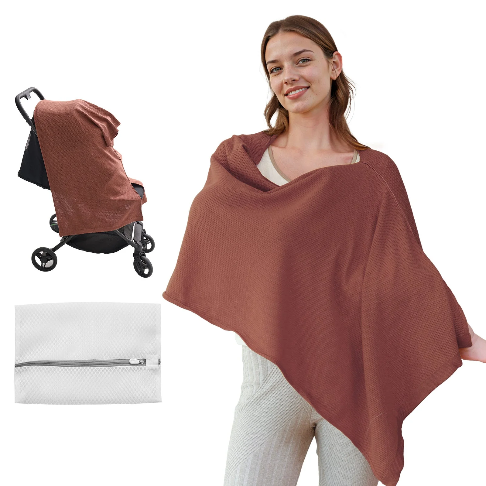 Momcozy Nursing Cover - Muti-Use Privacy Poncho - Image 7