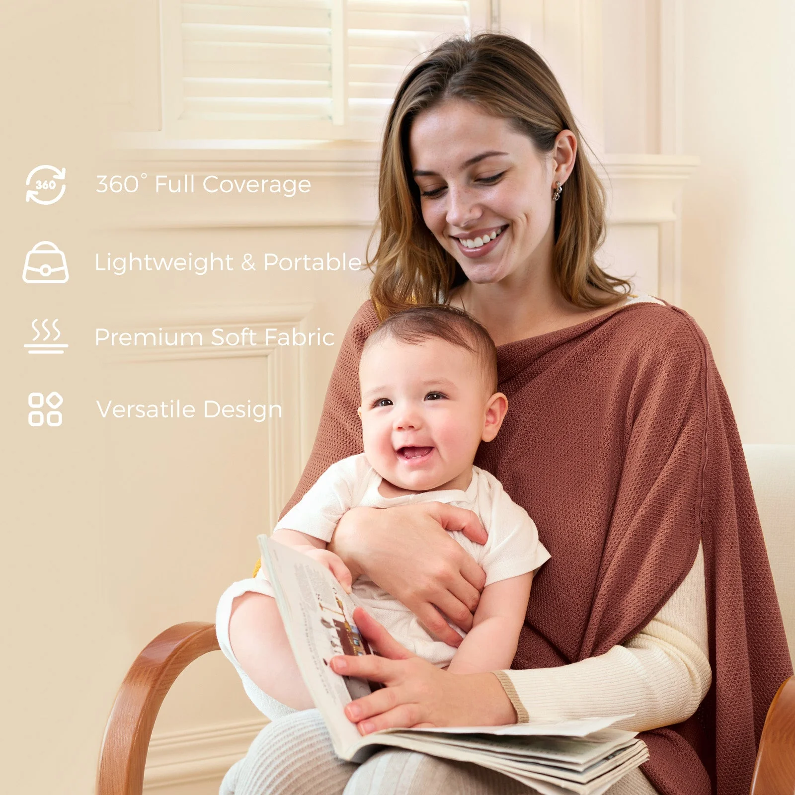 Momcozy Nursing Cover - Muti-Use Privacy Poncho - Image 8