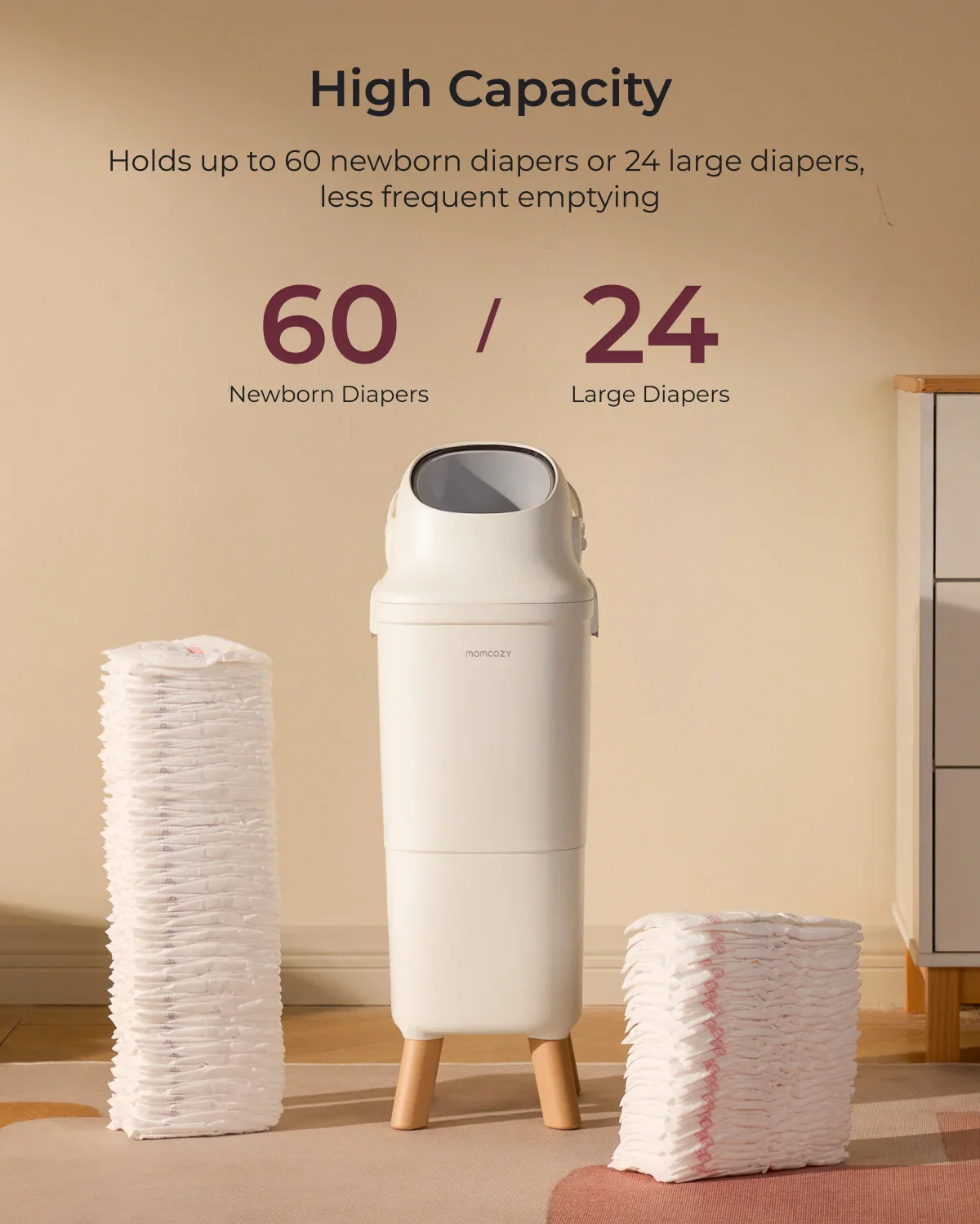 Momcozy Triple-Seal Nappy Bin - Image 10