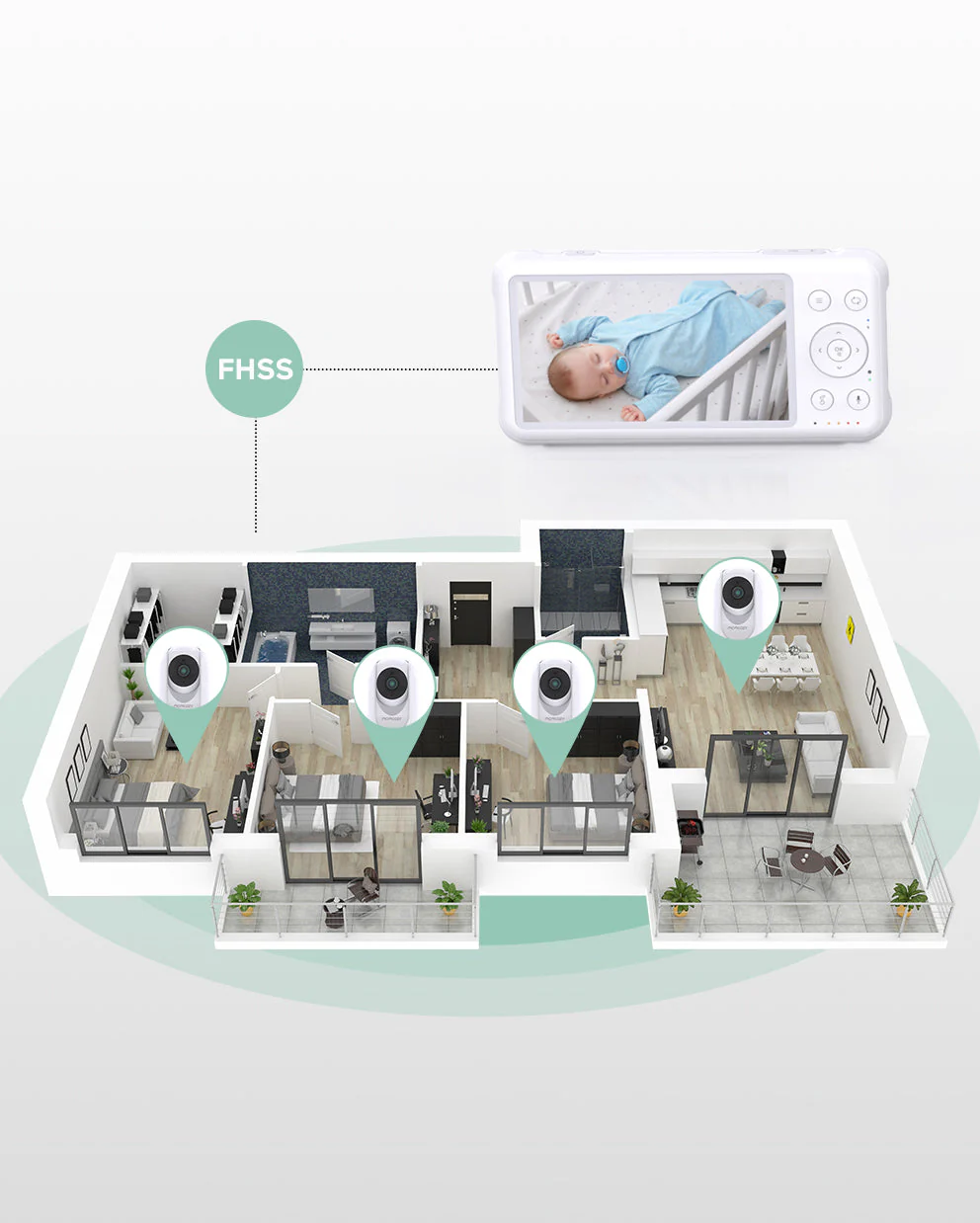 1080P High - Performance Video Baby Monitor BM01 - Image 11