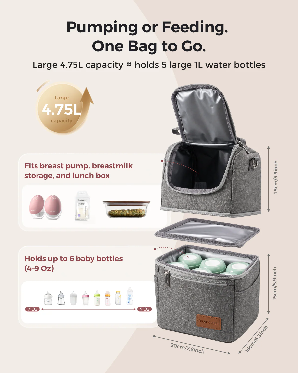 On the Go Bundle：PureHug Baby Carrier and Breastmilk Cooler Bag and Bottle Warmer -UK - Image 17