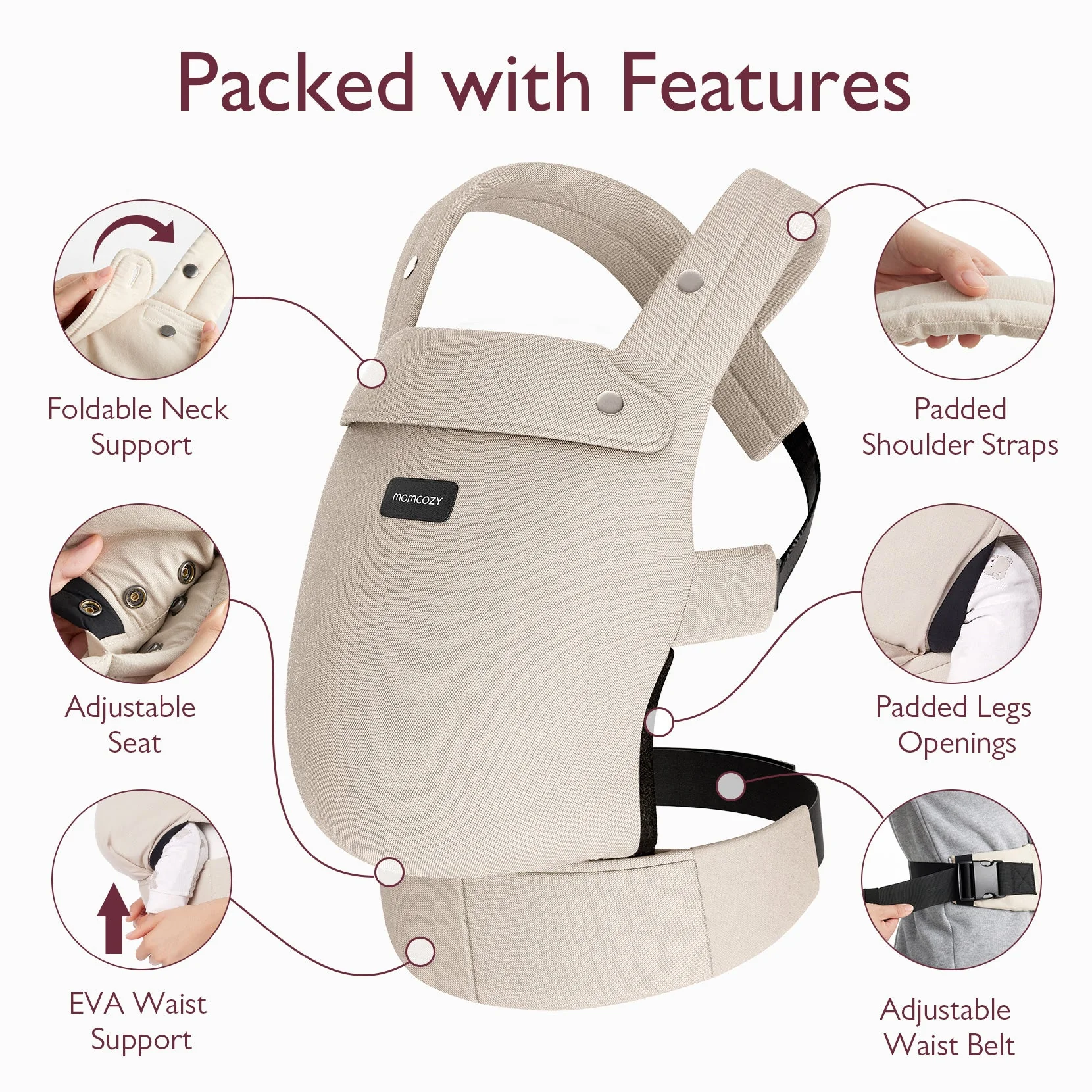 PureHug Baby Carrier - Ergonomic Cozy & Lightweight - Image 37
