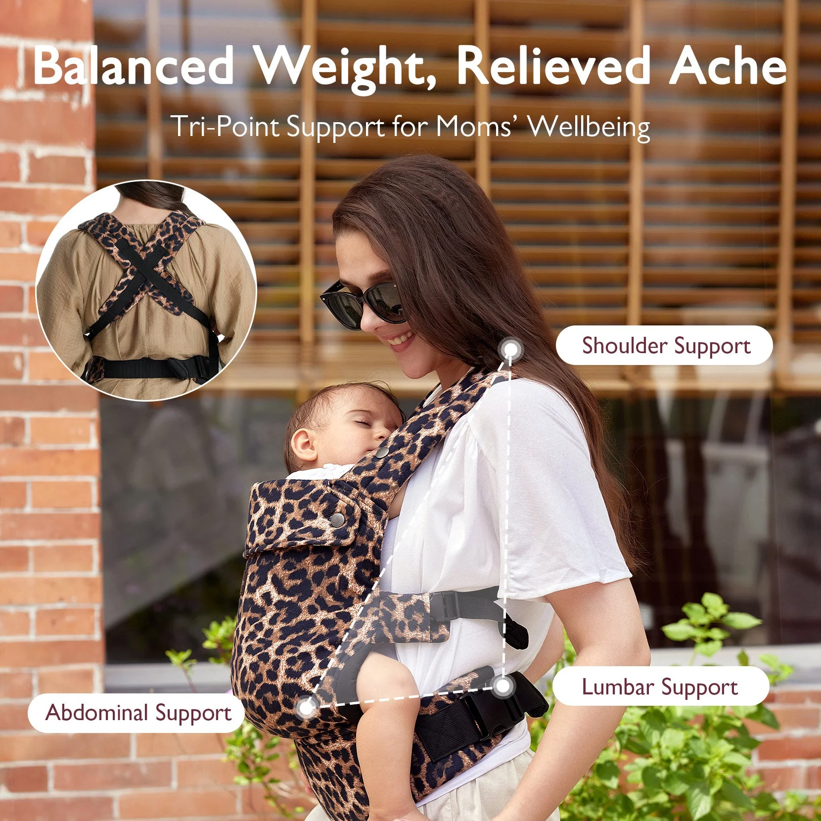 PureHug Baby Carrier - Leopard - Image 4