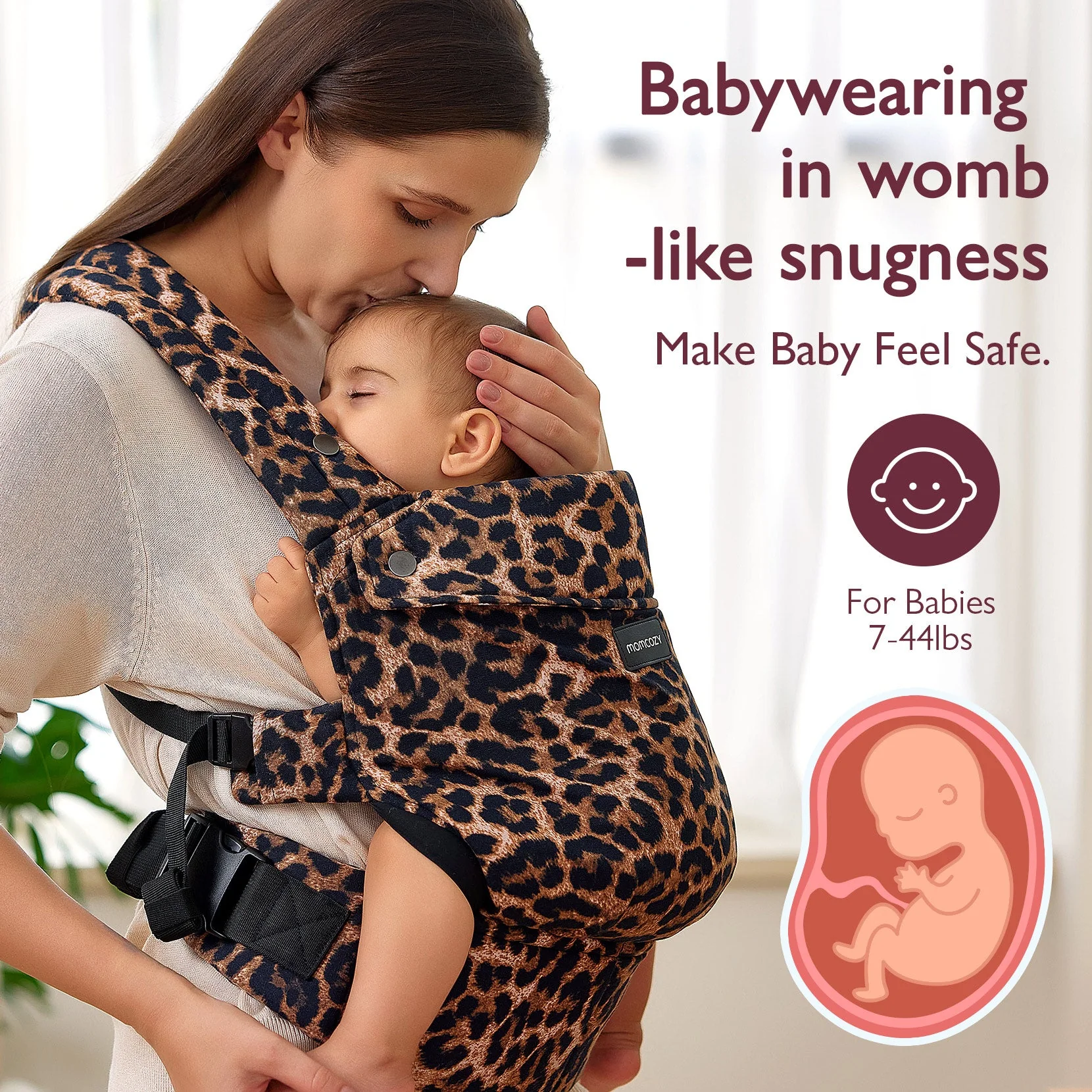 PureHug Baby Carrier - Leopard - Image 3
